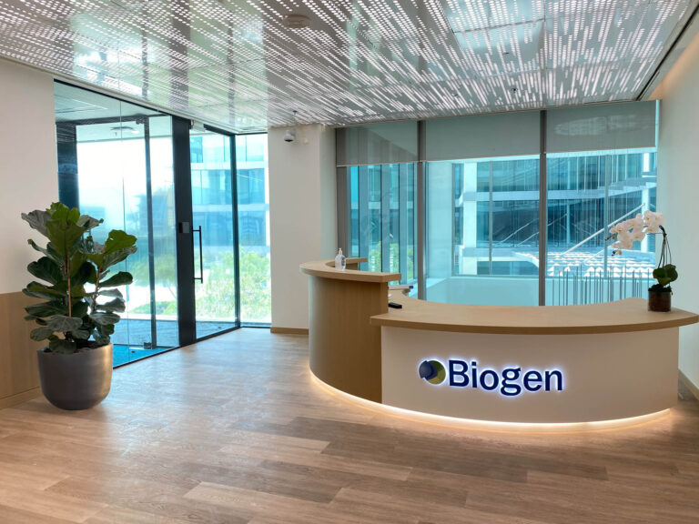Plantscaping project for Biogen in Dubai